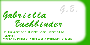 gabriella buchbinder business card